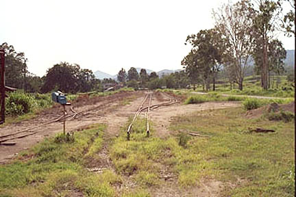 Rough track at pick-up point