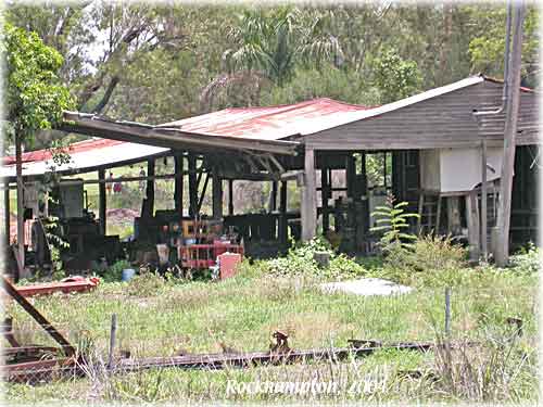 Abandoned N Rockhampton sawmill in 2004; Lynn Zelmer photo